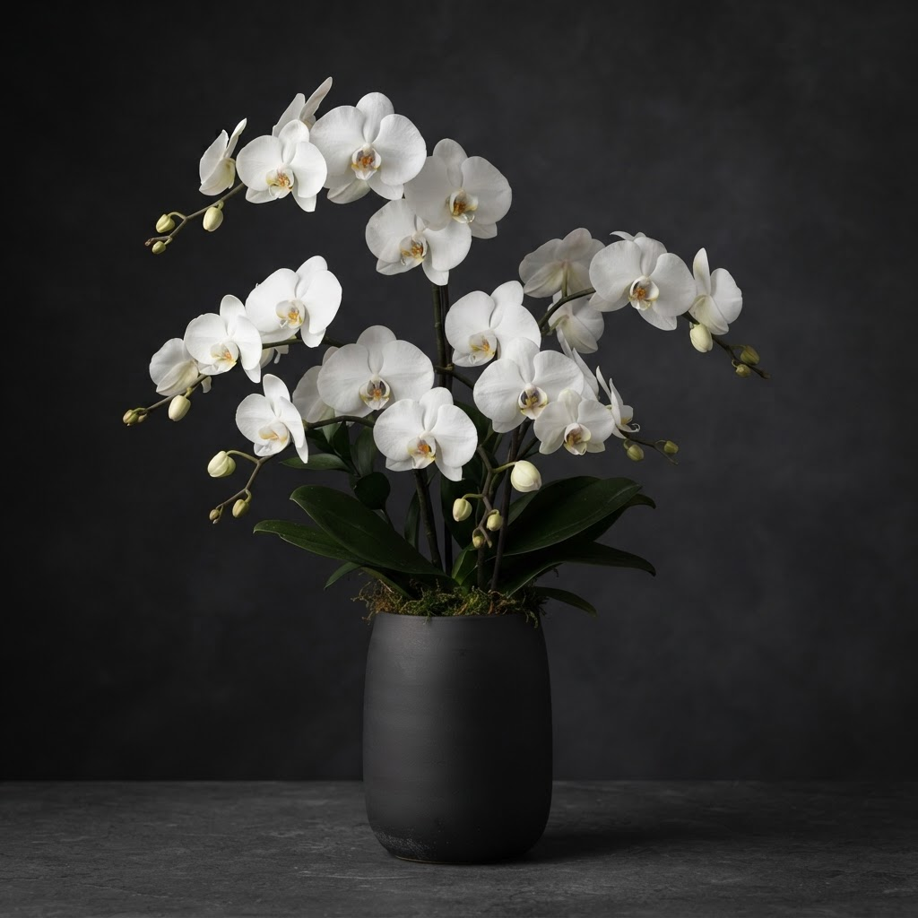 White Orchid Floral Arrangement